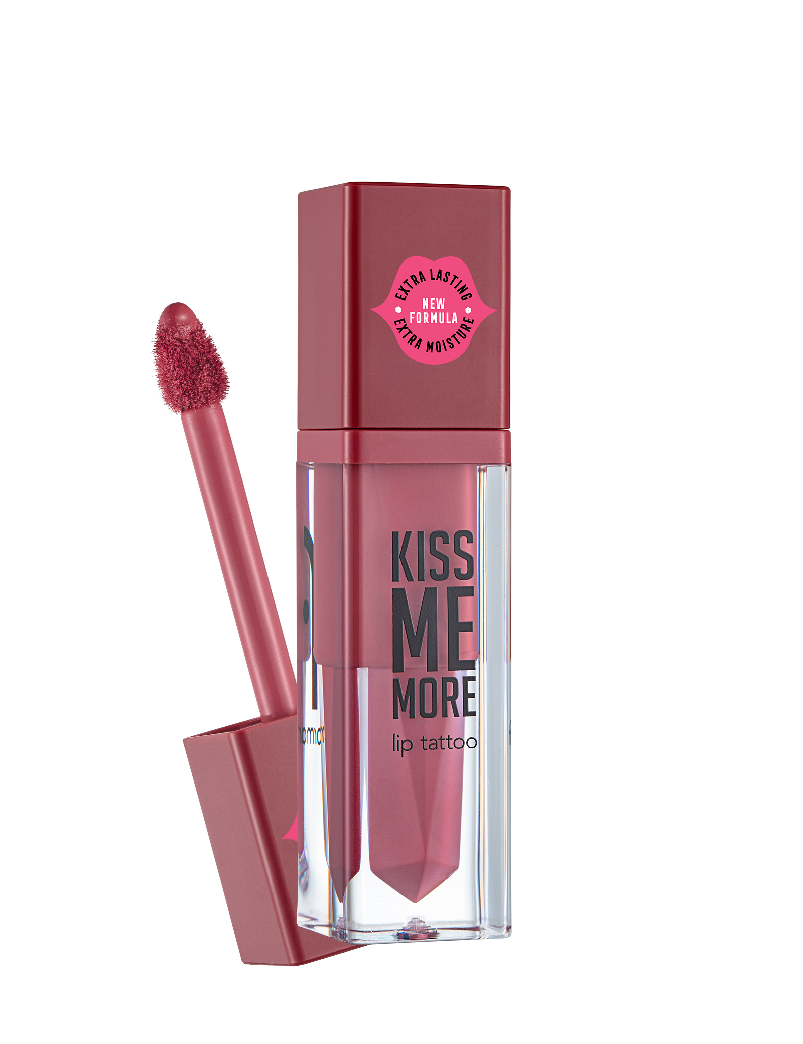 Flormar Kiss Me More Lip Tattoo in shade 005 Blush, long-lasting liquid lip color, 1 piece, with a precision applicator for a smooth, transfer-resistant matte finish.