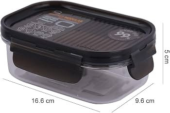 Lock & Lock Bisfree Building Block Combination Crystal Clear 260ml Rectangular Food Container, 1 piece plastic storage container designed for airtight storage of small food portions while helping maintain freshness and supporting organized kitchen storage.