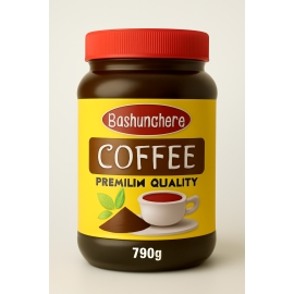 Bashundhara Coffee 750g can premium quality instant coffee in a metal canister with sealed lid, available for online purchase in Bangladesh