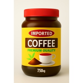 Imported Coffee 750g tin  premium quality instant coffee in a metal container with sealed lid, available for online purchase in Bangladesh