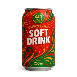 ACI Soft Drink 250g can Premium quality carbonated beverage with a refreshing taste, now available for online purchase in Bangladesh.