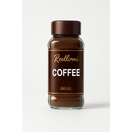 Radhuni Coffee 250g bottle – Premium quality instant coffee in a clear plastic jar, available online in Bangladesh.