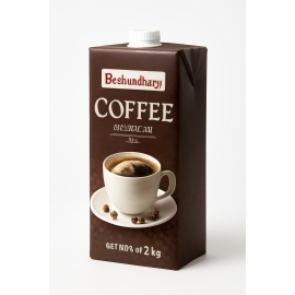 Bashundhara Coffee 2Kg Tetra Pak – Premium quality coffee packaging, available for online purchase in Bangladesh.