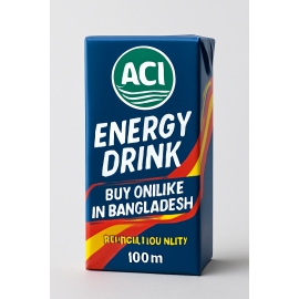 ACI Energy Drink 100g Tetra Pak – Premium Quality Powdered Energy Drink in a Compact Carton, Available For Online Purchase in Bangladesh.