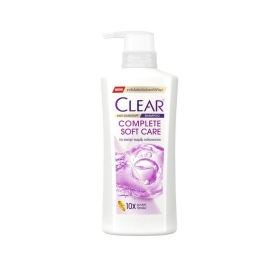 Clear Shampoo Complete Soft Care 370ml bottle featuring a gentle care formula designed to help reduce dandruff while keeping hair soft, smooth, and nourished for everyday use.