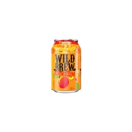 Wild Brew Peach Malt Can 330Ml – Refreshing Peach Flavored Malt Drink In A Convenient 330Ml Can.