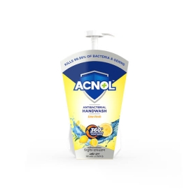 Acnol Antibacterial Handwash Lime Fresh 200ml bottle, liquid hand wash designed to effectively clean hands, remove germs, and support everyday hygiene with a refreshing lime fragrance.