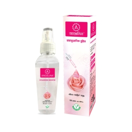 Angelina Hyaluronic Booster 60ml serum bottle with packaging, hydrating facial booster formulated with hyaluronic acid for daily skincare.
