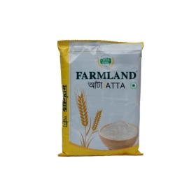 Farmland Atta 1kg pack of whole wheat flour, rich in dietary fiber and nutrients, suitable for making roti, chapati, paratha, and other healthy homemade meals.