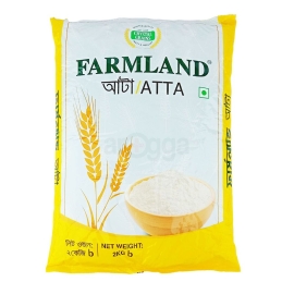 Farmland Atta 2kg pack of whole wheat flour, rich in fiber and nutrients, suitable for making roti, chapati, paratha, and other healthy homemade meals.