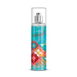 Layer Wottagirl Paradise Body Spray 135 ml fragrance mist, presented in a slim cylindrical bottle with a vibrant feminine design, featuring soft pastel and tropical-inspired graphics, designed for a light, refreshing, long-lasting everyday scent.