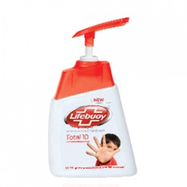 Lifebuoy Liquid Hand Wash Total 200ml pump bottle, liquid hand wash designed to effectively clean hands, remove germs, and support everyday hygiene with a fresh fragrance.