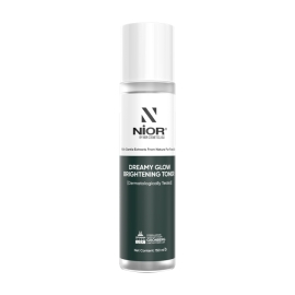 Nior Dreamy Glow Brightening Toner 150ml bottle with packaging, brightening facial toner for hydrated and radiant-looking skin.