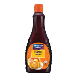 Pancake Syrup 710ml Bottle Of Sweet Maple Style Pancake Syrup In Sealed Packaging.