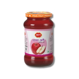 Pran Apple Jelly 350g Jar Of Sweet Apple Flavored Jelly Spread In Sealed Packaging.