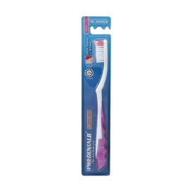 Single Prodental B Flexible Toothbrush (1 piece) with a slim ergonomic handle and a flexible neck designed to gently bend for better reach and comfortable cleaning of teeth and gums.