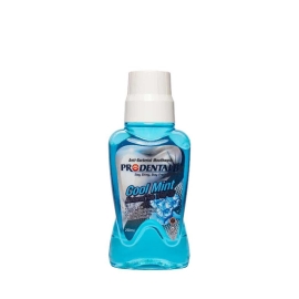 A 250ml bottle of Prodentalb Mouthwash in Cool Mint flavor, designed for oral hygiene, featuring a refreshing mint formula to help clean teeth, freshen breath, and support gum health. The packaging is compact and typically styled for easy use and storage in a bathroom cabinet.