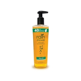 A 250ml bottle of Rain Shower Refreshing Bath & Shower Gel, designed to gently cleanse the skin while providing a fresh, clean “rain shower” scent, leaving the body feeling refreshed and lightly fragranced after use.