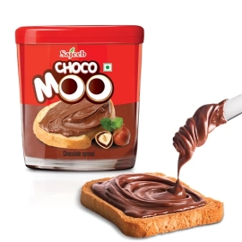 Sajeeb Choco Moo Chocolate Spread 250g Jar Of Creamy Chocolate Spread In Sealed Packaging.