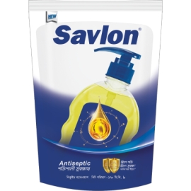 Savlon Antiseptic Handwash 170ml pouch, liquid hand wash refill designed to effectively clean hands, remove germs, and support everyday hygiene with a gentle antiseptic formula.