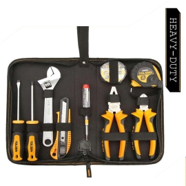 Tolsen Hand Tools 9-piece set, durable multipurpose tool kit designed for household and light repair work, including essential tools for tightening, fixing, and general maintenance tasks.