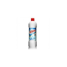 Vixol White Bathroom Cleaner 900ml bottle with powerful cleaning formula, removes soap scum, limescale, and stubborn stains from bathroom surfaces, leaving a clean, fresh, and sparkling finish.
