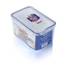 Lock & Lock Food Container Tall Rectangular 1.9L, 1 unit plastic food storage container designed for airtight storage of food items while helping maintain freshness and supporting organized kitchen storage.