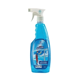 Rok Glass Cleaner Spray 750ml, glass cleaning spray in a 750ml bottle designed to remove dust, smudges, and fingerprints for a streak-free shine on glass surfaces.
