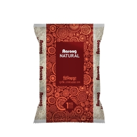 Aarong Chinigura Rice 1Kg pack featuring premium aromatic Chinigura rice with fine grains, rich natural fragrance, and a soft, flavorful texture perfect for traditional Bangladeshi dishes.