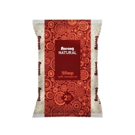 Aarong Chinigura Rice 2Kg pack featuring premium aromatic Chinigura rice with fine grains, rich natural fragrance, and a soft, flavorful texture perfect for traditional Bangladeshi dishes.