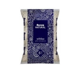 Aarong Kalijira Rice Fresh Pack 5Kg featuring premium Kalijira rice with tiny aromatic grains, natural fragrance, and a soft, flavorful texture perfect for traditional Bangladeshi cuisine.