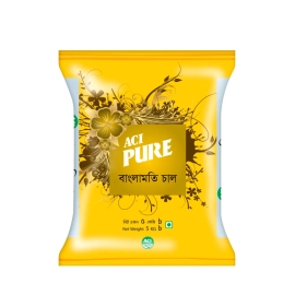 ACI Pure Banglamati Rice 5Kg pack featuring premium quality Banglamati rice with fine grains, natural aroma, and a soft, fluffy texture ideal for everyday meals and traditional Bangladeshi cuisine.