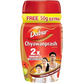 Dabur Chyawanprash 500g jar of herbal Ayurvedic health supplement with traditional ingredients for immunity and wellness.