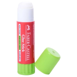 Faber-Castell Glue Stick 15g, 1 piece adhesive stick designed for clean and easy paper, craft, and stationery applications, suitable for school, office, and creative projects.