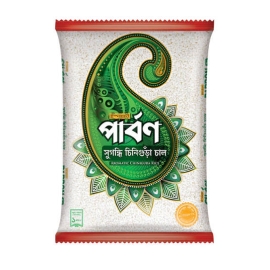 Ispahani Parbon Chinigura Rice 1Kg pack featuring premium aromatic Chinigura rice with fine grains, rich fragrance, and a soft, flavorful texture ideal for traditional Bangladeshi dishes.
