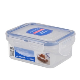 Lock & Lock HPL-805 Classic Container 180ml, 1 piece compact plastic food storage container designed for airtight storage of small food portions while helping maintain freshness and supporting organized kitchen storage.