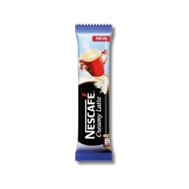 Nescafé Creamy Latte 18g sachet with rich coffee, creamy milk, and smooth latte flavor.