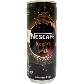 Nescafe Kopi O Coffee 240ml can of ready-to-drink black coffee beverage.