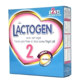Nestlé Lactogen-2 Follow-Up Baby Infant Formula, 350g box, suitable for infants from 6 to 12 months, packaged in a yellow and white carton with blue branding.