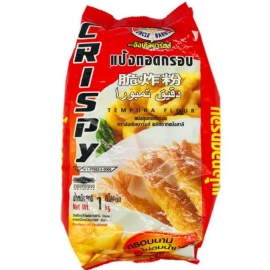 Uncle Barn’s Tempura Flour 1kg pack, a 1kg packet of tempura flour mix used to prepare light and crispy batter for frying vegetables, seafood, and other foods.