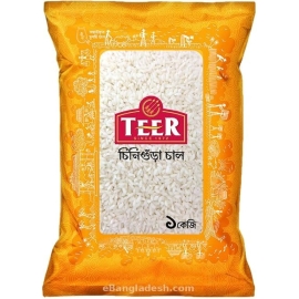 Teer Chinigura Rice 5Kg pack featuring premium aromatic Chinigura rice with fine grains, rich natural fragrance, and a soft, flavorful texture perfect for traditional Bangladeshi meals.