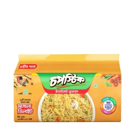 Chopstick Instant Noodles Masala Delight 8 Pieces pack with branded packaging, instant noodles featuring flavorful masala seasoning, perfect for preparing quick and tasty noodle meals.