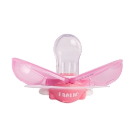 Farlin Auto-Close Pacifier BF-006S for babies 6 months and above, featuring a protective auto-close design to keep the pacifier clean and hygienic.