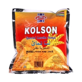 Kolson Lascha Vermicelli 180g pack of traditional fine vermicelli noodles, perfect for preparing sweet semai desserts, milk-based dishes, and festive treats.