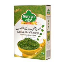 Mehran Kasuri Methi (Dried Fenugreek Leaves) Consignment Pack 50g for cooking and seasoning.
