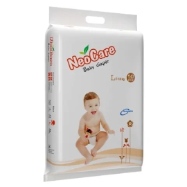 NeoCare Baby Diaper Large (7–18 kg), 30-piece pack of disposable baby diapers for babies and toddlers.