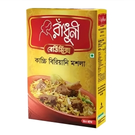 Radhuni Kacchi Biryani Masala 40g – Premium spice blend for preparing authentic aromatic Kacchi Biryani with rich flavors and traditional taste.