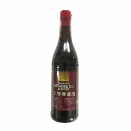 Yowe Sesame Oil 630ml bottle with branded packaging and secure cap, premium sesame oil with rich aroma and flavor, suitable for cooking, stir-frying, dressings, and adding taste to Asian-inspired dishes.