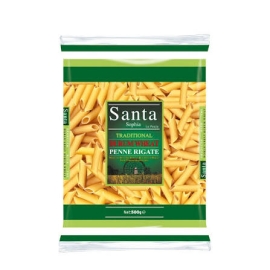 Santa Sophia Penne Rigate 500g pack of ridged penne pasta, ideal for making delicious Italian pasta dishes with creamy, tomato, or meat-based sauces.
