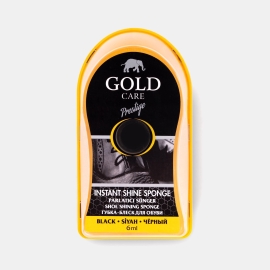 Gold Care Prestige Instant Shine Sponge Brown 6ml – Instant shoe shine sponge for polishing brown leather shoes and maintaining a smooth, glossy finish.